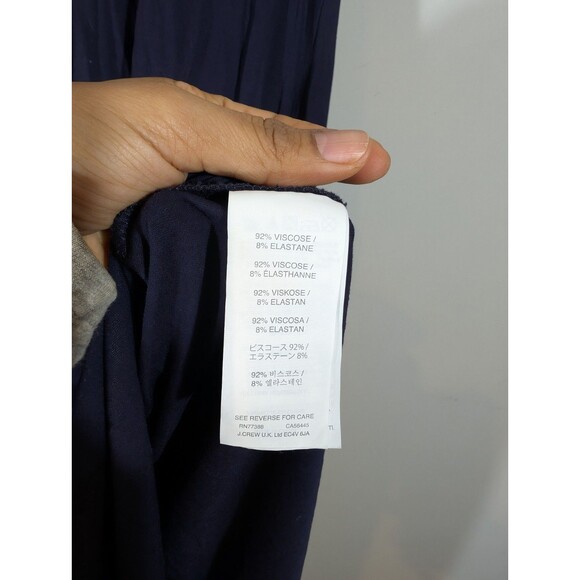 J Crew Womens Navy Sleveless Maxi Dress Sz S Classic Minimalist Capsule Nautical - Picture 5 of 8